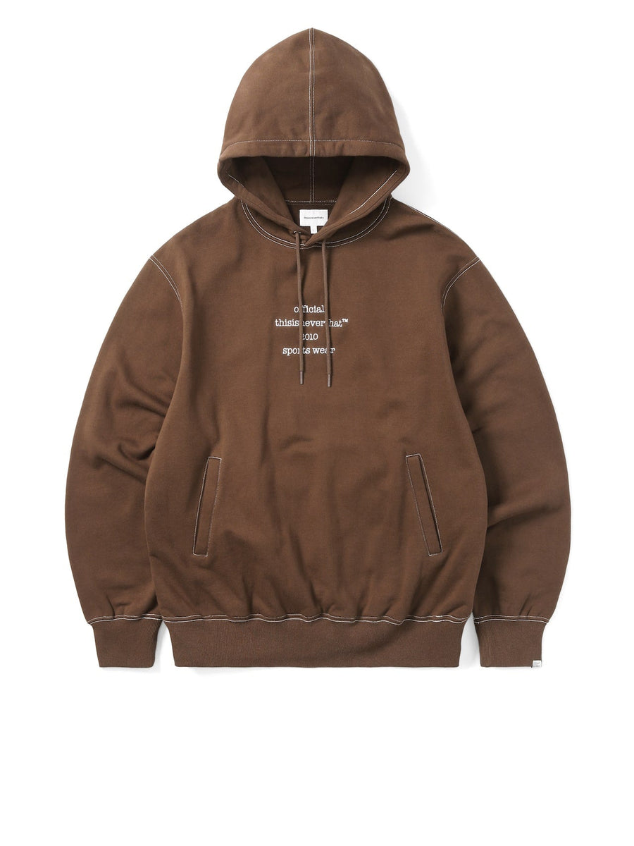 Contrast Stitch Hoodie – thisisneverthat® KR
