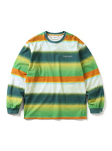 Blurred Striped L/S Tee - White/Green - S - thisisneverthat® KR