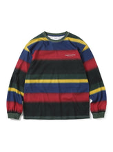 Blurred Striped L/S Tee - Black/Red - S - thisisneverthat® KR