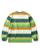 Blurred Striped L/S Tee - White/Green - S - thisisneverthat® KR