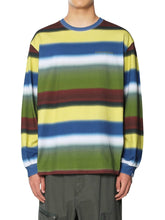 Blurred Striped L/S Tee - Yellow/Olive - S - thisisneverthat® KR