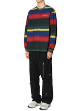 Blurred Striped L/S Tee - Black/Red - S - thisisneverthat® KR