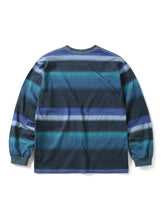 Blurred Striped L/S Tee - Navy/Purple - S - thisisneverthat® KR