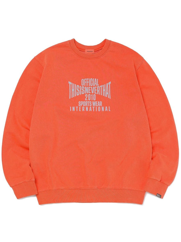 Overdyed Sports Crewneck - Red - S - thisisneverthat® KR