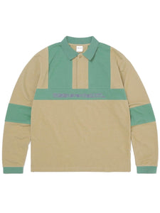 Paneled Rugby Polo - Beige - S - thisisneverthat® KR